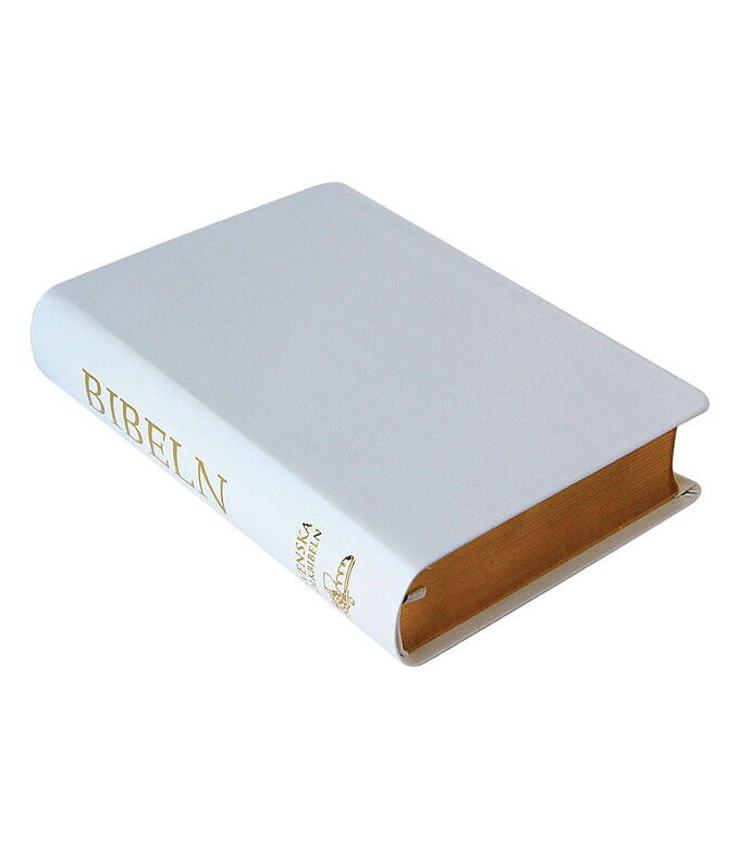 Bibeln SFB 2015 Mellanformat, vit cabraskinn