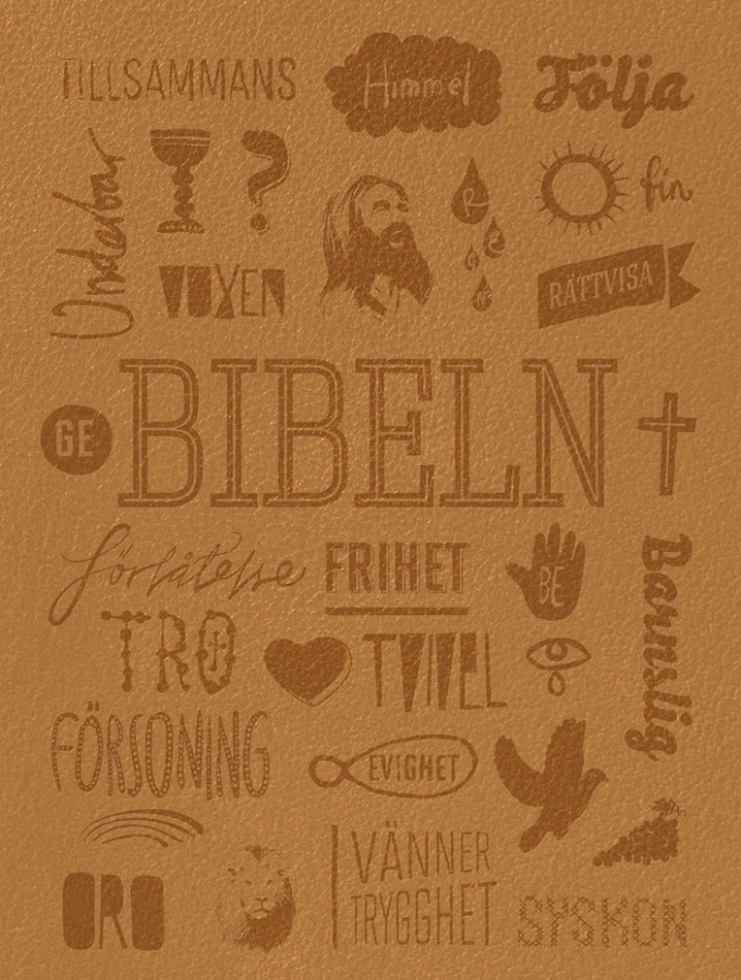 Svenska Folkbibeln 2015 – Slimline Bärnsten Konfirmandbibeln